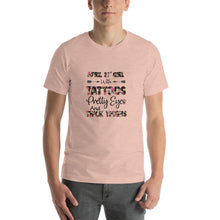 Load image into Gallery viewer, April 21th girls with tattoos pretty eyes and thick thighs Unisex T-Shirt